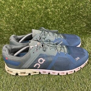 On Cloud Cloudflow Running Shoes Sea Petrol Men Size 13 GREAT! Athletic Sneakers